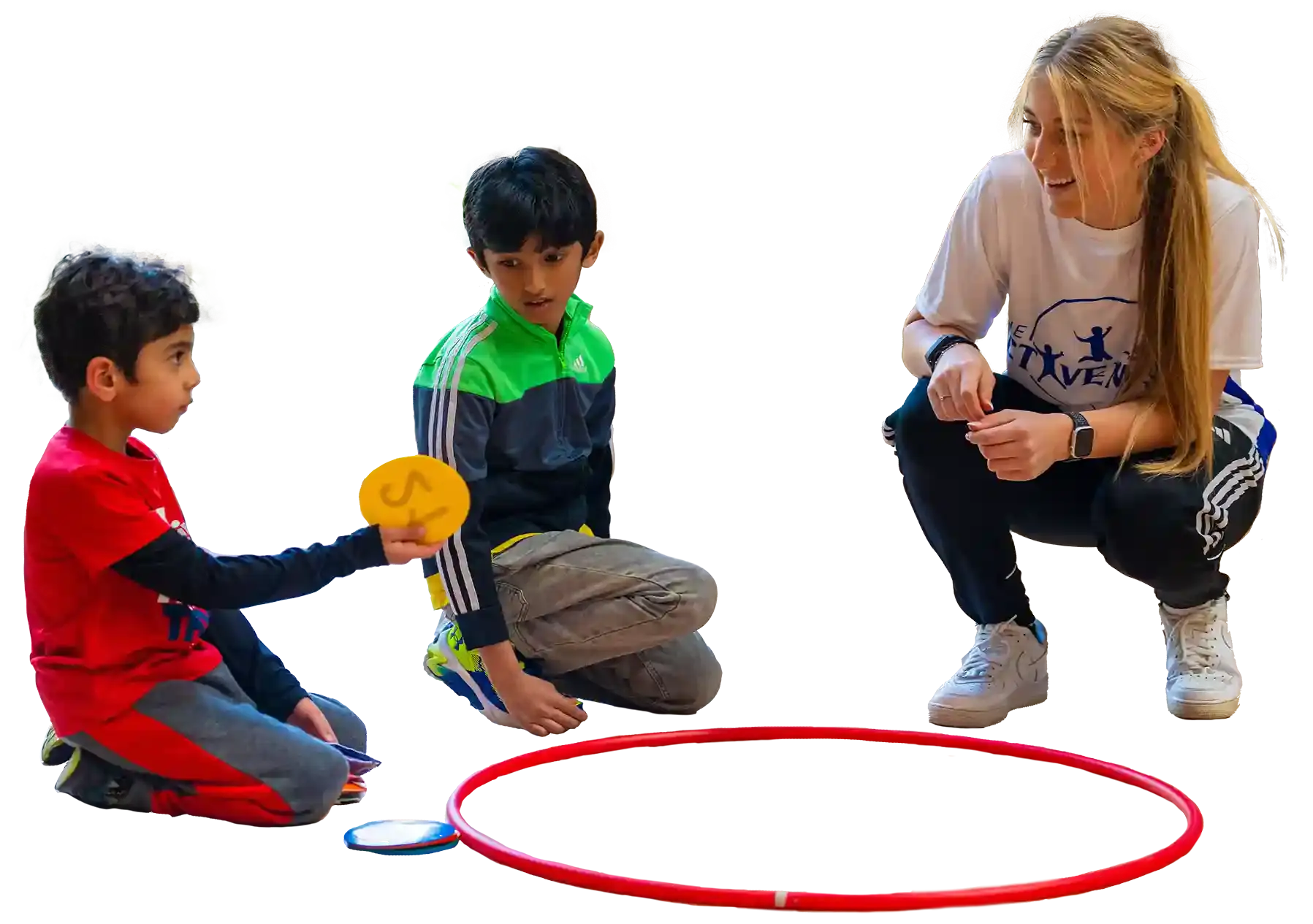 An AMC instructor with two participants