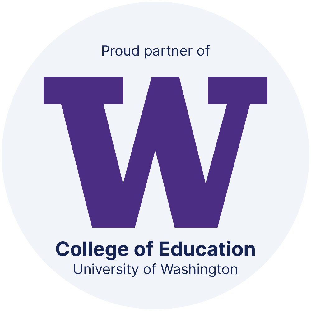 A logo for the University of Washington College of Education